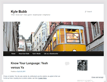 Tablet Screenshot of kylebubb.wordpress.com