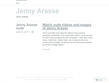 Tablet Screenshot of jennyarasse.wordpress.com