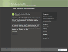 Tablet Screenshot of ncrambler.wordpress.com
