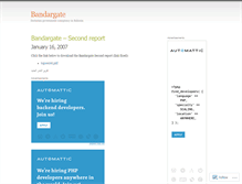 Tablet Screenshot of bandargate.wordpress.com