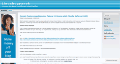 Desktop Screenshot of linuxhogyanok.wordpress.com