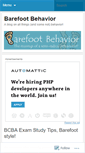 Mobile Screenshot of barefootbehavior.wordpress.com