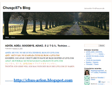 Tablet Screenshot of chusgc87.wordpress.com