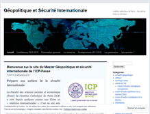 Tablet Screenshot of geopolitiquesecurite.wordpress.com