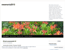 Tablet Screenshot of ewamaria2013texts.wordpress.com