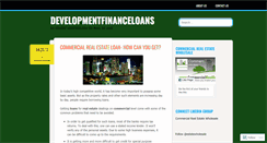 Desktop Screenshot of developmentfinanceloans.wordpress.com