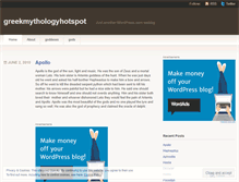 Tablet Screenshot of greekmythologyhotspot13.wordpress.com