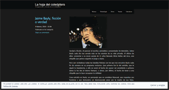 Desktop Screenshot of lahojadelcoleoptero.wordpress.com