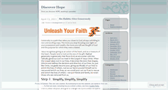 Desktop Screenshot of discoverhope.wordpress.com