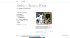 Desktop Screenshot of nubiansports.wordpress.com
