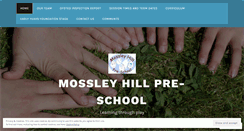 Desktop Screenshot of mossleyhillpreschool.wordpress.com