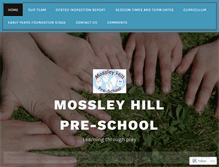 Tablet Screenshot of mossleyhillpreschool.wordpress.com