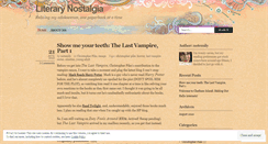 Desktop Screenshot of literarynostalgia.wordpress.com