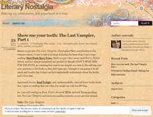 Tablet Screenshot of literarynostalgia.wordpress.com