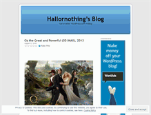 Tablet Screenshot of hallornothing.wordpress.com