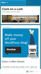 Mobile Screenshot of clarkonalark.wordpress.com
