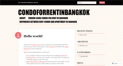 Desktop Screenshot of condoforrentinbangkok.wordpress.com