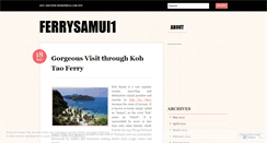 Desktop Screenshot of ferrysamui1.wordpress.com