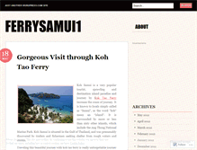 Tablet Screenshot of ferrysamui1.wordpress.com