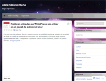 Tablet Screenshot of abriendolaventana.wordpress.com