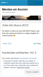 Mobile Screenshot of mentesenaccion.wordpress.com