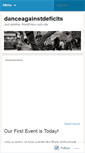 Mobile Screenshot of danceagainstdeficits.wordpress.com