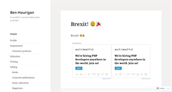 Desktop Screenshot of benhourigan.wordpress.com