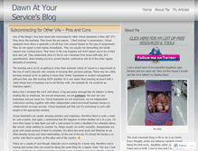 Tablet Screenshot of dawnaturservice.wordpress.com