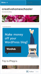 Mobile Screenshot of creativehomeschooler.wordpress.com