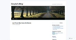 Desktop Screenshot of cecylui.wordpress.com