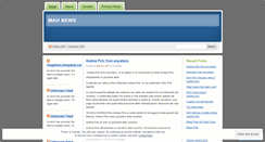 Desktop Screenshot of mahnews.wordpress.com