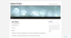 Desktop Screenshot of letterstoana.wordpress.com