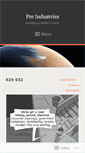 Mobile Screenshot of preindustries.wordpress.com