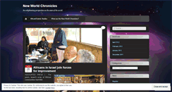 Desktop Screenshot of newworldchronicles.wordpress.com