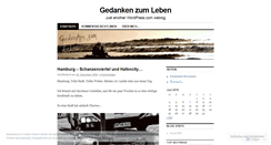 Desktop Screenshot of gedankenzumleben.wordpress.com