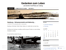 Tablet Screenshot of gedankenzumleben.wordpress.com