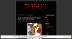 Desktop Screenshot of obamaistheantichrist.wordpress.com