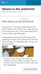 Mobile Screenshot of obamaistheantichrist.wordpress.com