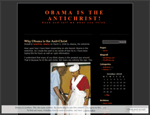 Tablet Screenshot of obamaistheantichrist.wordpress.com