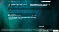 Desktop Screenshot of landmarkhomes.wordpress.com