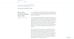 Desktop Screenshot of anxiety011.wordpress.com