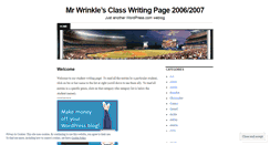 Desktop Screenshot of mrwrinkle.wordpress.com