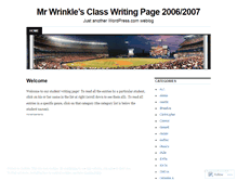 Tablet Screenshot of mrwrinkle.wordpress.com