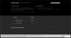 Desktop Screenshot of letselschade.wordpress.com