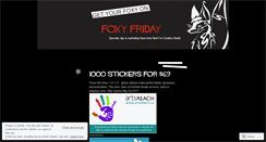 Desktop Screenshot of foxyfriday.wordpress.com