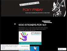 Tablet Screenshot of foxyfriday.wordpress.com