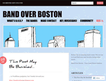 Tablet Screenshot of bandoverboston.wordpress.com