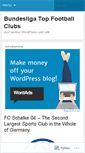 Mobile Screenshot of bundesligafootballclubs.wordpress.com