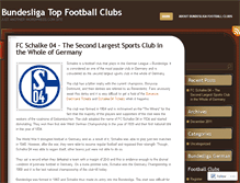 Tablet Screenshot of bundesligafootballclubs.wordpress.com