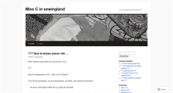 Desktop Screenshot of cecileinsewingland.wordpress.com